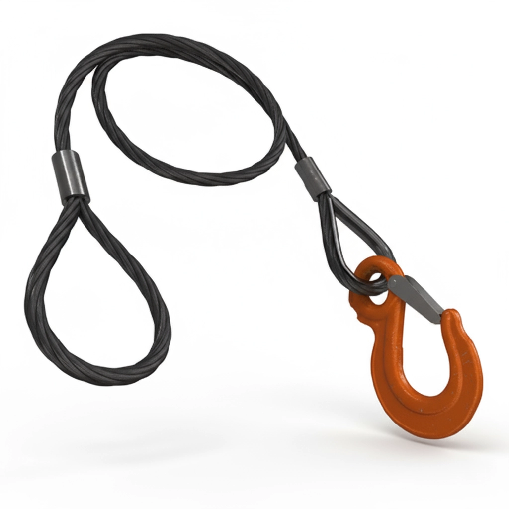 Строп канатный одноветвевой 1СК-0.5т 5.5м (опрессовка)