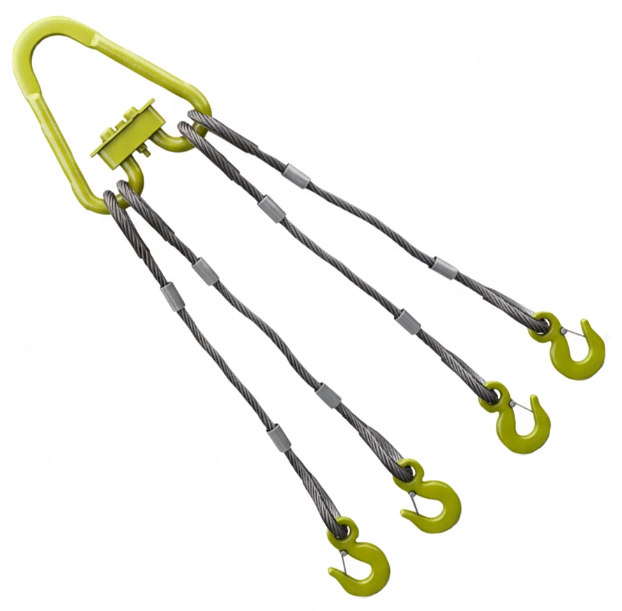 Строп канатный четырехветвевой 4СК-25т 6м (опрессовка)