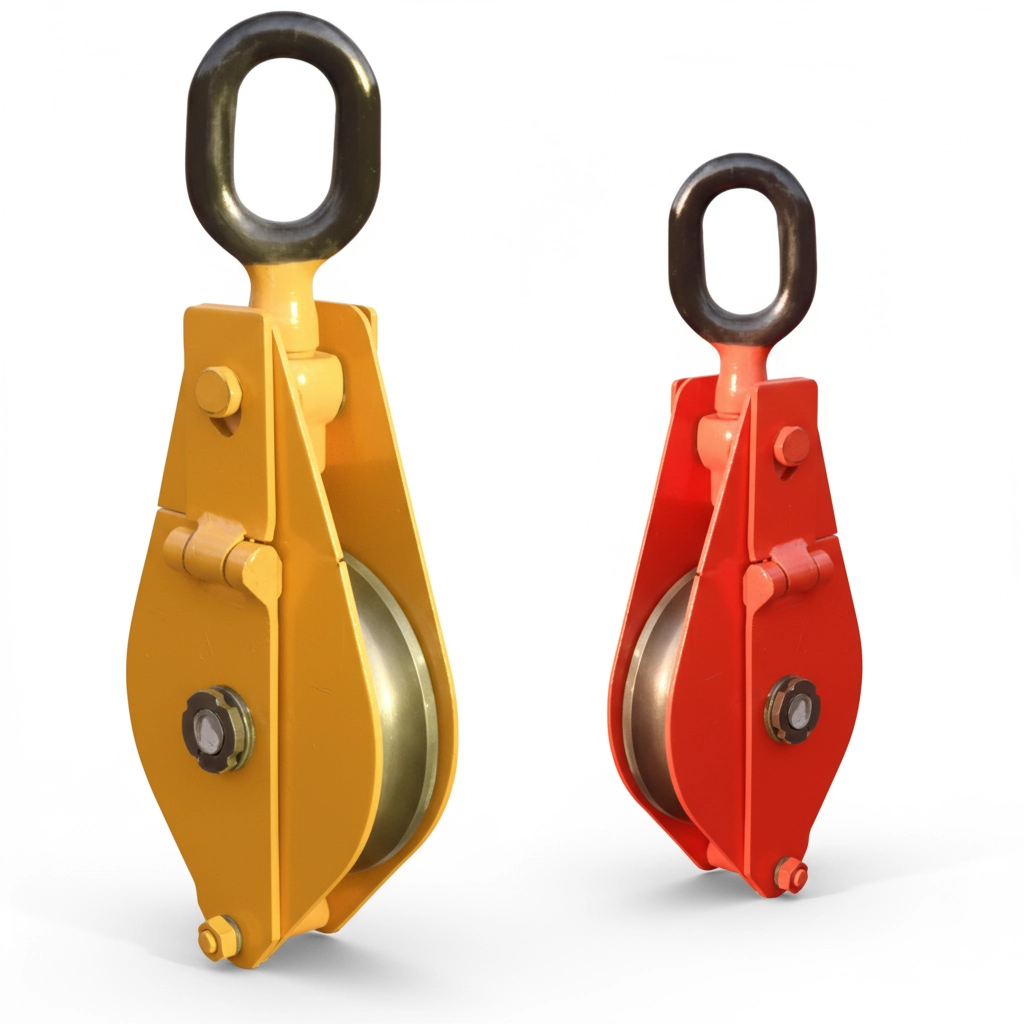 Блок монтажный однорольный с ушком (проушиной) 10 т 1 ролик