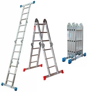 Лестница-трансформер 100 кг, 2.42 м, 4х2 ст. (сер. - 4022)