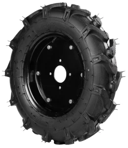 Колесо для мотоблока 5.00-12 «Елочка», диаметр 580 мм, 4 отверстия в сборе (шина+камера+диск)